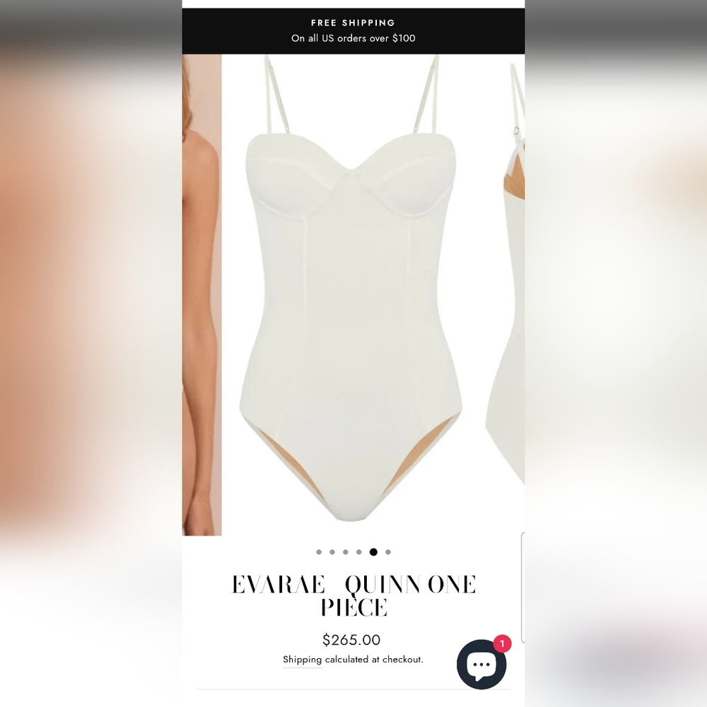 Elegant White Women's One-Piece Swimsuit